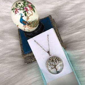 NEW ⭐️ White Opal Tree of Life Necklace